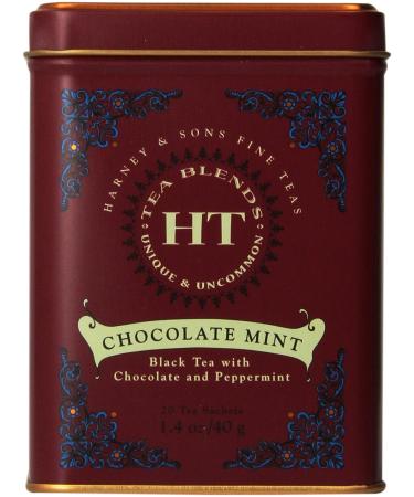 Harney & Sons HT Tea Blend Chocolate Mint 20 Tea Sachets 1.4 oz (40 g)