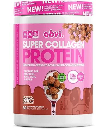 Obvi Super Collagen Peptides Protein Powder 