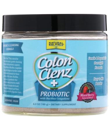 Natural Balance Colon Clenz + Probiotic with Bacillus Coagulans Mixed Berry 6.3 oz (180 g)