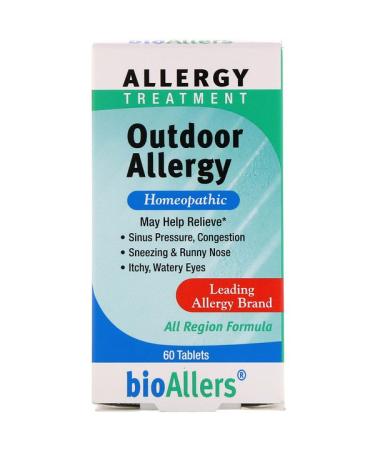 NatraBio BioAllers Allergy Treatment Outdoor Allergy 60 Tablets
