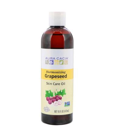 Aura Cacia Skin Care Oil Harmonizing Grapeseed 16 fl oz (473 ml)