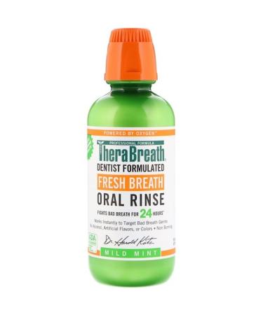 TheraBreath Fresh Breath Oral Rinse Mild Mint 16 fl oz (473 ml)