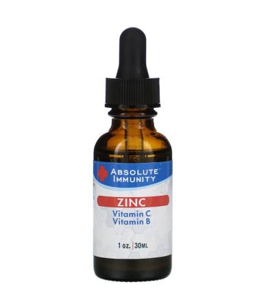Absolute Nutrition Immunity Zinc with Vitamin C & Vitamin B 1 oz (30 ml)