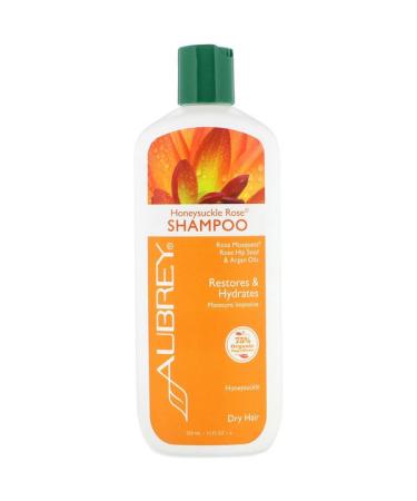 Aubrey Organics Honeysuckle Rose Shampoo Moisture Intensive Dry 11 fl oz (325 ml)