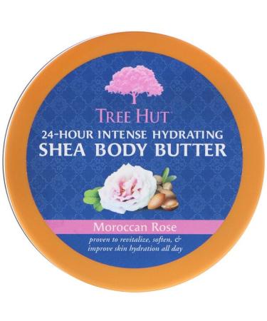 Tree Hut 24 Hour Intense Hydrating Shea Body Butter Moroccan Rose 7 oz (198 g)
