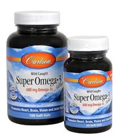 Carlson Labs Wild Caught Super Omega-3 Gems 1200 mg 100 + 30 Soft Gels
