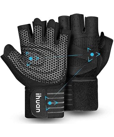 Ihuan Weight Lifting Gym Workout Gloves Full Finger