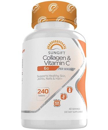 Sungift Nutrition Collagen + Vitamin C - 240 Tablets