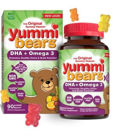 Hero Nutritionals Yummi Bears DHA+Omega 3 - 90 Gummies