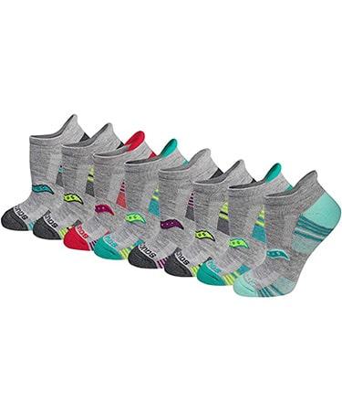 Saucony Women's Performance Heel Tab Athletic 8 Pairs Socks