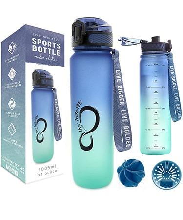 Live Infinitely Shaker with Time Marker 34 oz