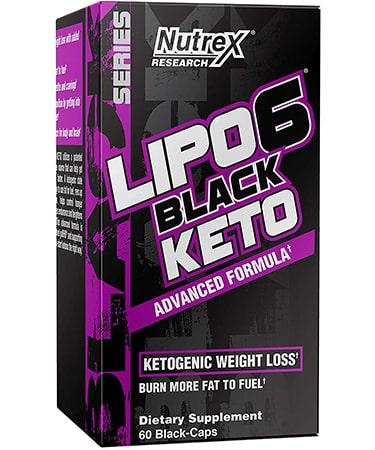 Nutrex LIPO-6 Black Keto Advanced Formula 60 Black-Caps