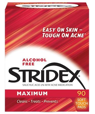 Stridex Single-Step Acne Control Maximum Alcohol Free 